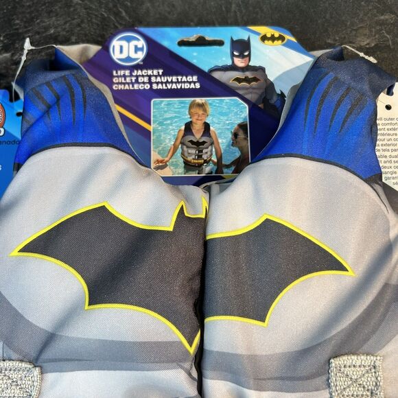 Swimways DC Batman Child Life Jacket Swimming Vest 33-55 lbs - Picture 2 of 10